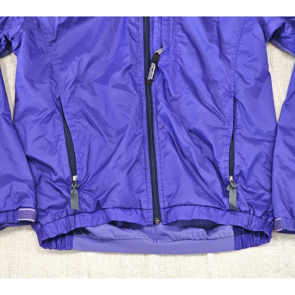 Patagonia Jacket Womens Medium Hooded Full Zip Windbreaker Outdoors Gorpcore - Picture 4 of 10